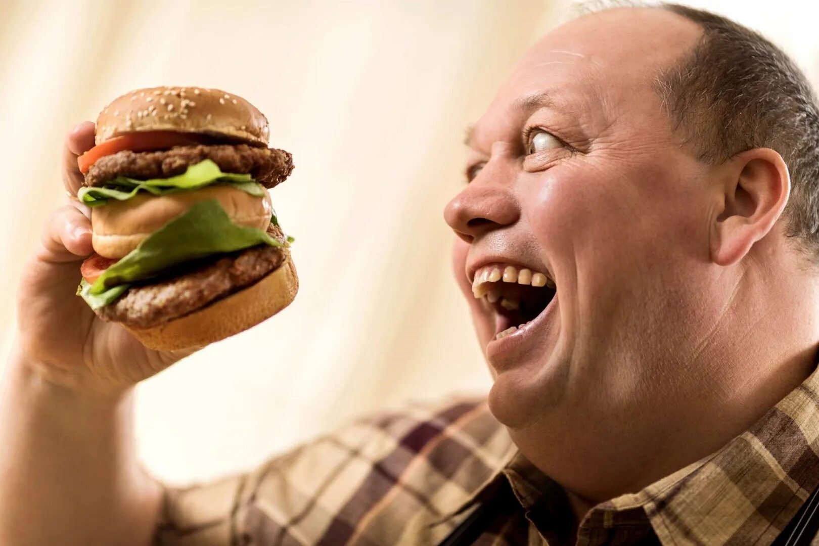 I often have a big hamburger