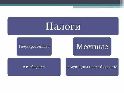 Налоги государственный бюджет