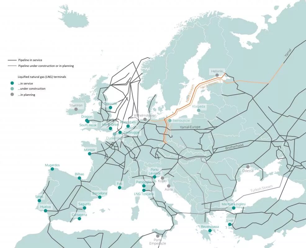 Карта газопроводов России в Европу 2022. Трубопроводы Газпрома в Европу на карте. Норвежский газопровод в Европу схема. Газопроводы на территории Европы.