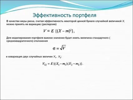 Эффективность портфеля