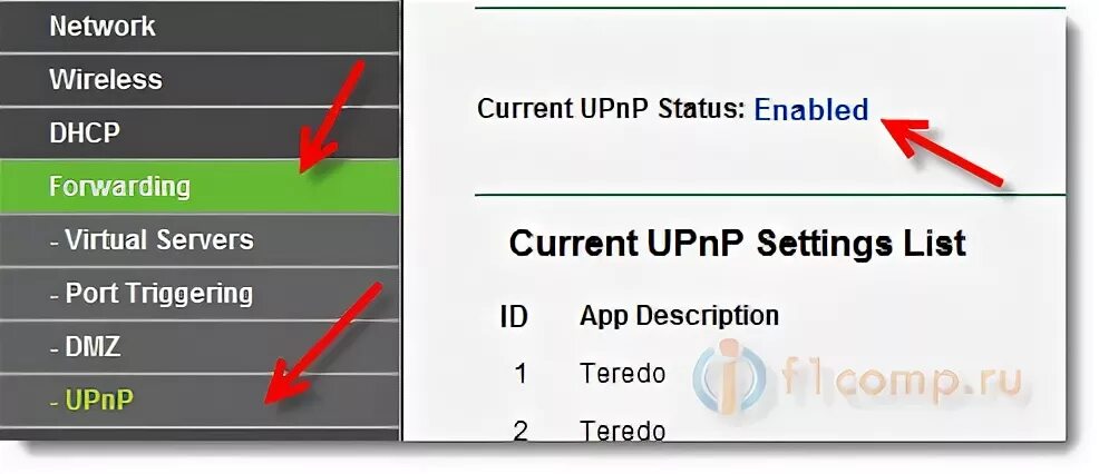 UPNP что это в роутере TP-link. UPNP что это в роутере. TP-link UPNP включить. Настройка переадресации на роутере Xiaomi. Enable status