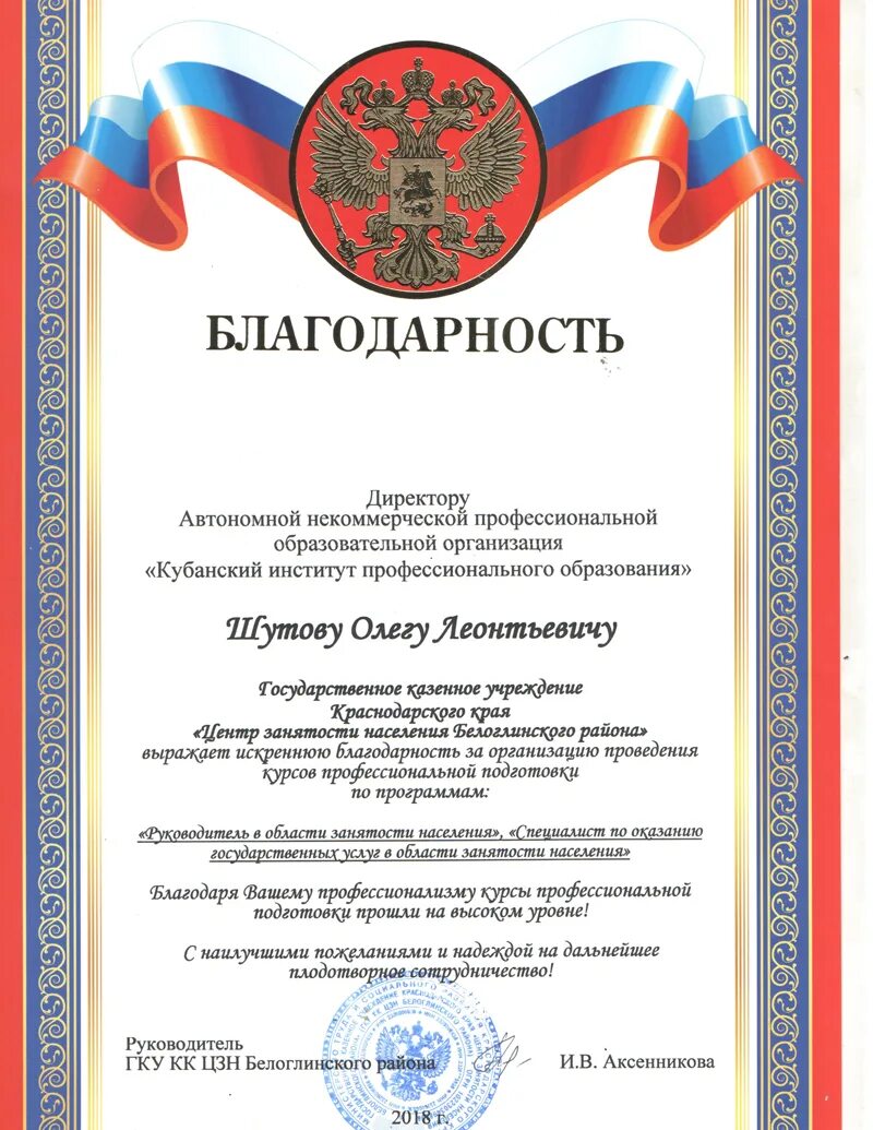 Благодарность за проведенную экскурсию. Благодарность центру занятости. благодарность за высокий профессионализм. благодарность за проведение профессиональных проб. благодарность некоммерческой организации.