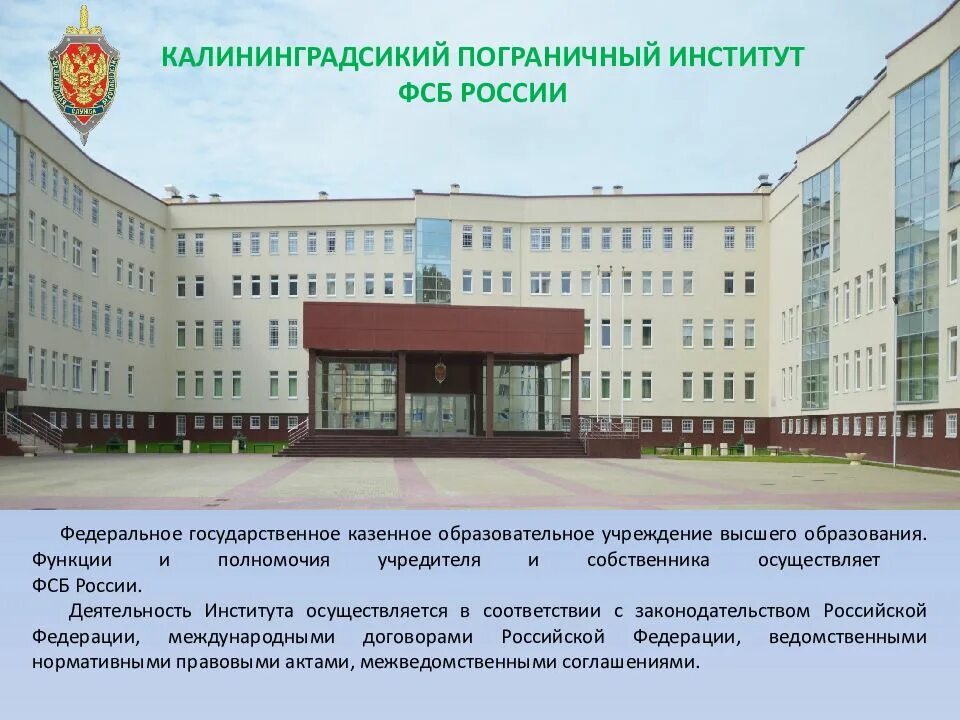 Казенное образовательное учреждение высшего. Казенное образовательное учреждение высшего