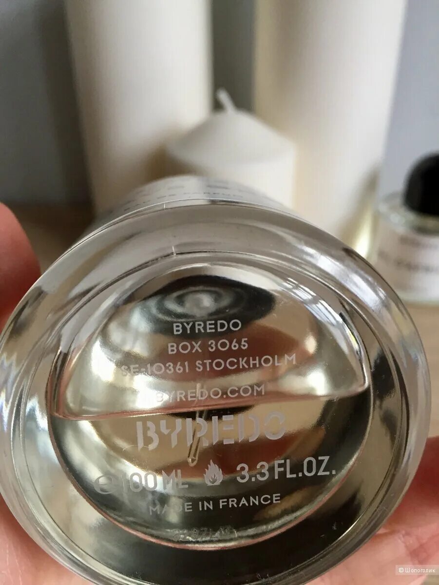 Батч код на флаконе. Байредо духи оригинал. духи byredo box 3065. byredo оригинал батч код.