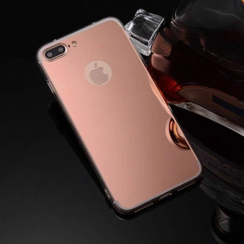 Телефоны luxury. Зеркальный чехол iphone 7. Iphone 8 Rose Gold. Айфон 7 плюс розовое золото. Чехлы на айфон 7 плюс зеркальные.