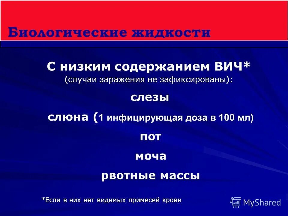 Вич сколько нужно крови. Биологические жидкости ВИЧ. Биологические жидкости заражения ВИЧ.