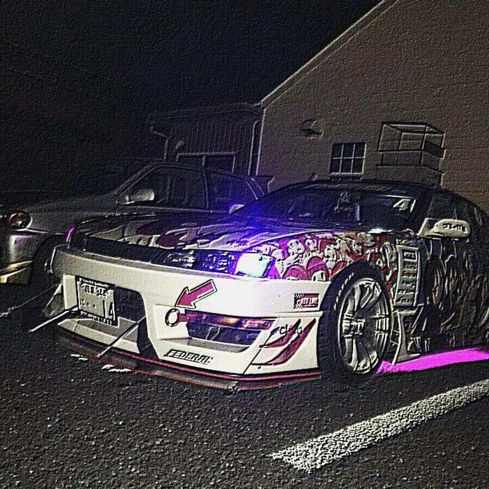 Nissan 180sx JDM фиолетовый