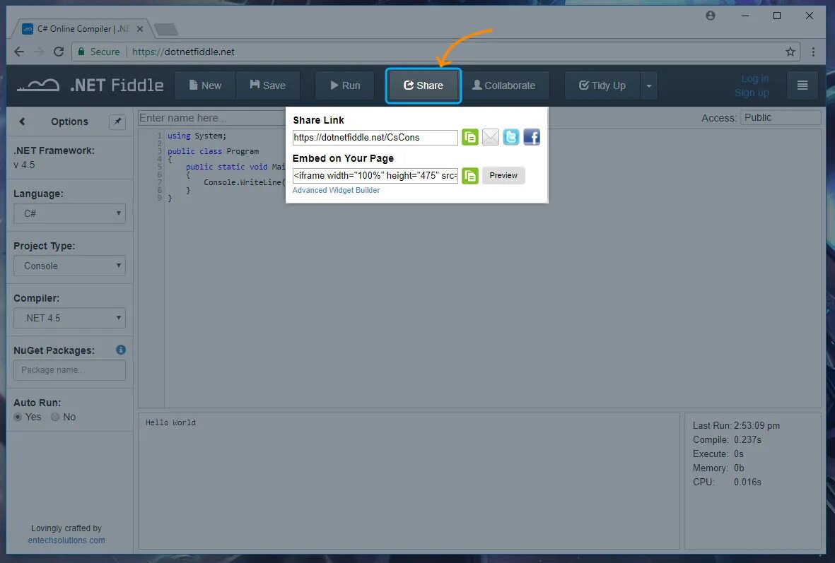 Compiler editor