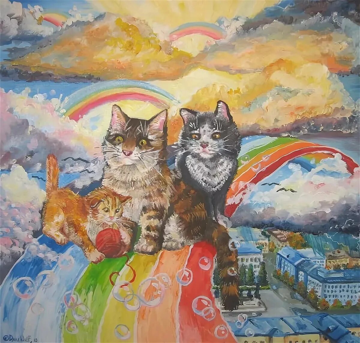 Коты тула парадиз. Кот с радугой. коты на радуге. кошачья радуга. кошка по радуге.
