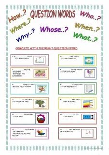 Where when what who задания