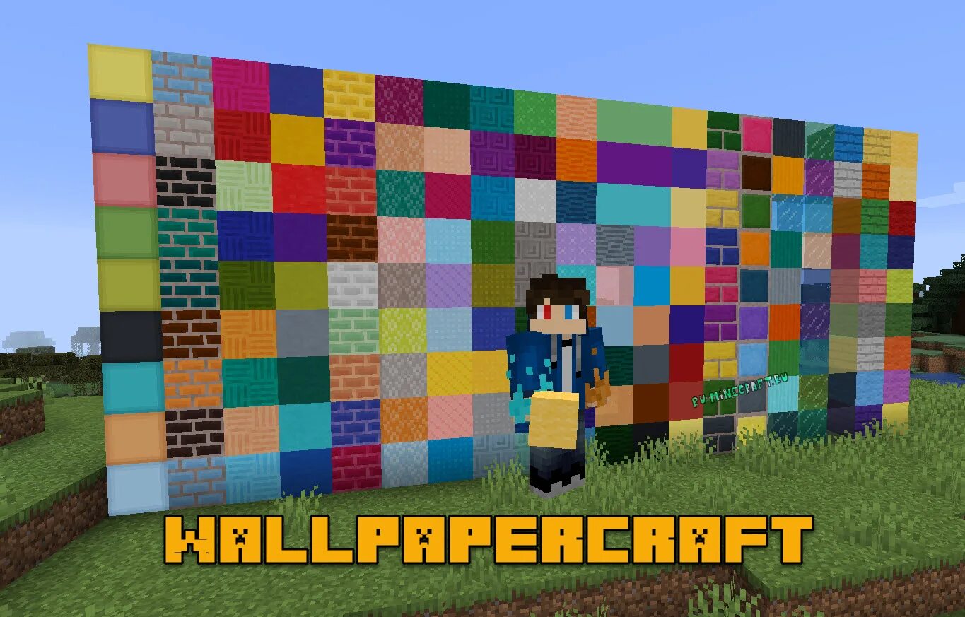 Wallpaper craft. Мод на разноцветные блоки. Разноцветные блоки в майнкрафт. Мод на майнкрафт на разноцветные блоки. Майнкрафт ру.