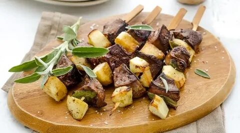 Печень индейки на мангале
