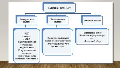 Виды налогов в бумажном носителе