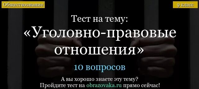 Уголовно-правовые отношения тест. Тест по обществознанию 9 класс по теме уголовно правовые отношения. Тест по обществознанию по теме уголовно правовое отношение. Уголовно-правовые отношения 9 класс тест.