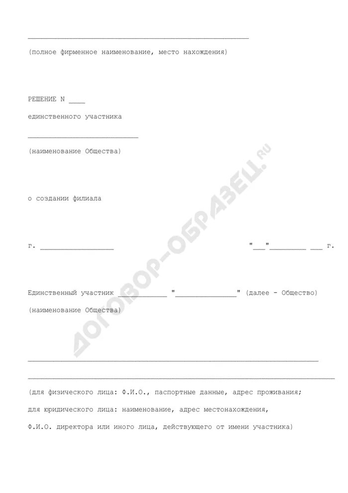 Решение о создании филиала. Решение о создании филиала ооо. решение единственного участника образец 2025. решение о создании филиала образец. решение о создании филиала ооо образец.