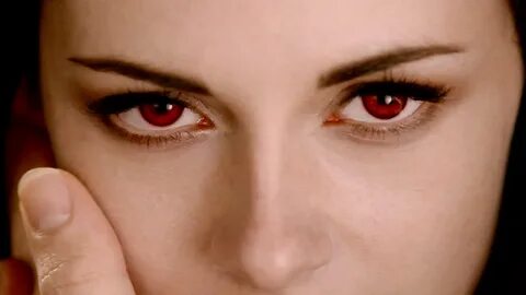 Her eyes were red
