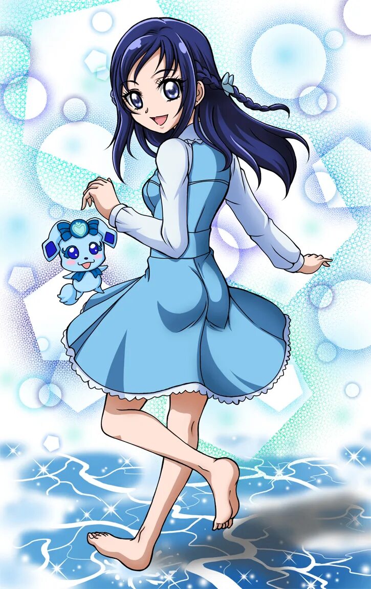 Анимегр. Юи Precure. Precure Blue girl. Wonderful Precure 2024.