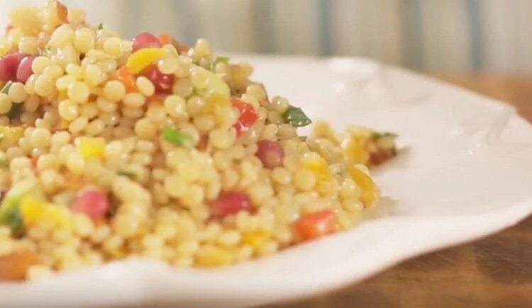 Как готовить пасту птитим. Кускус птитим. птитим с рапаном. крупа птитим. паста птитим.
