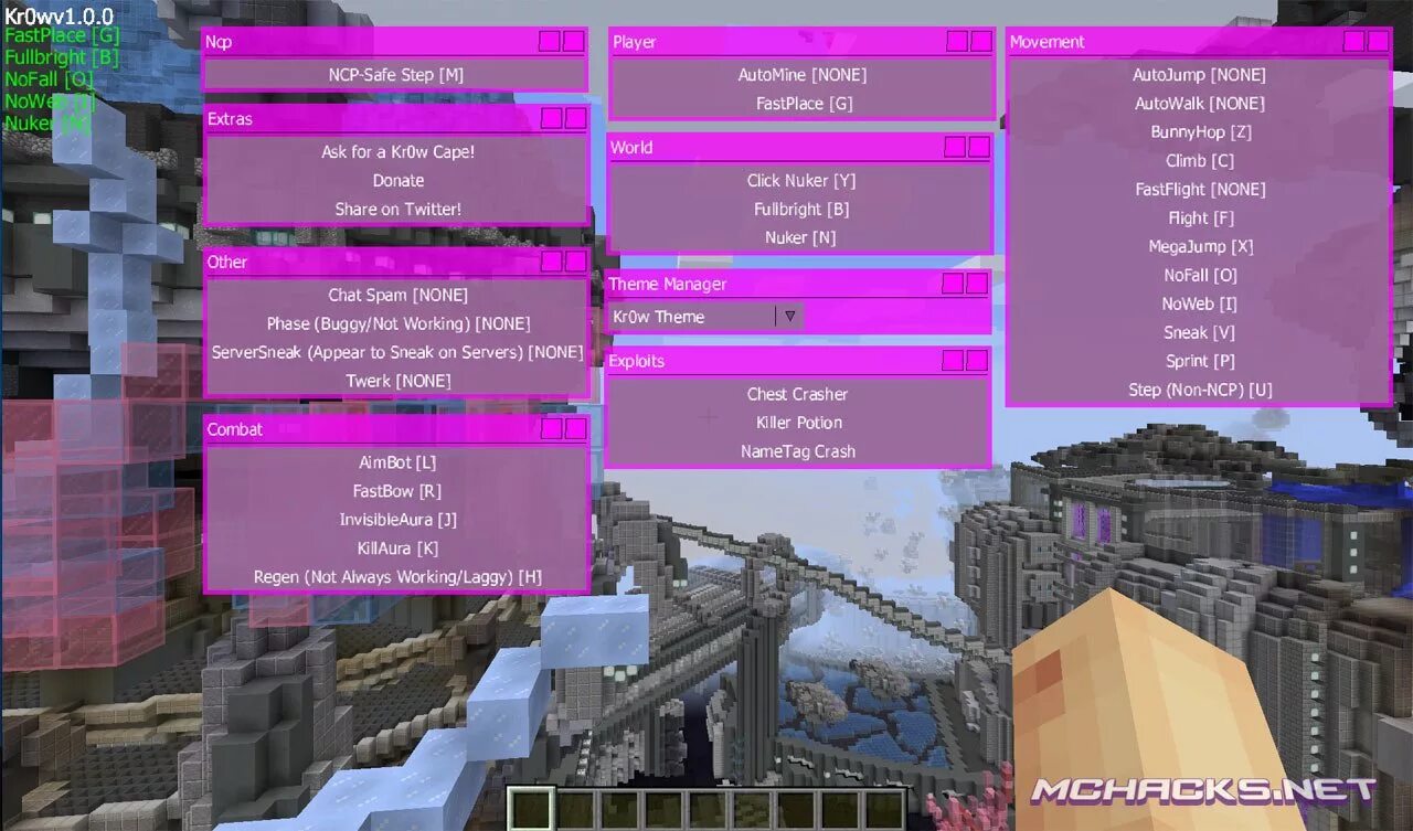 Minecraft client. Minecraft Hack client. Майнкрафт Future Cheat. Nuker 1.8.9. Hack client