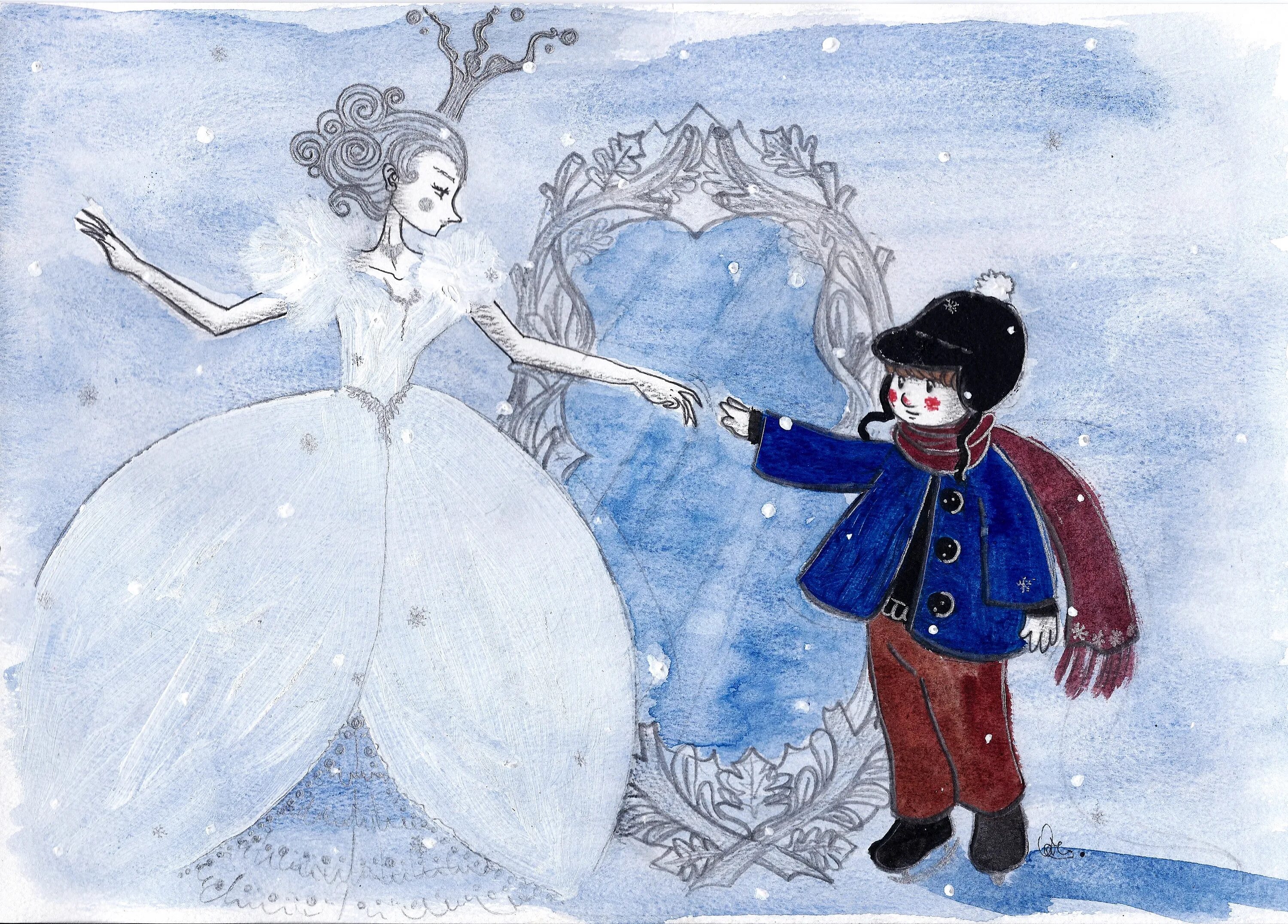 Рисунок к произведению снежная королева. Снежная Королева иллюстрации.