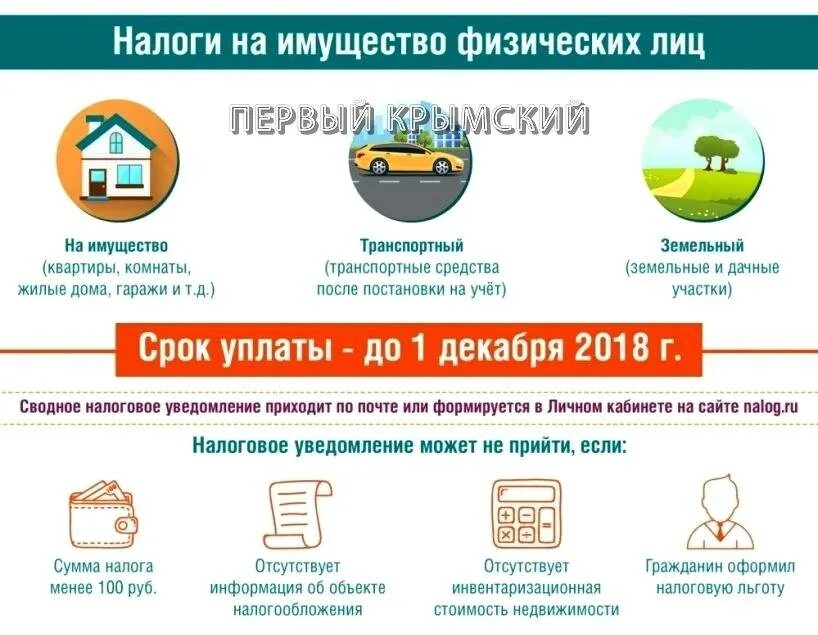 Сроки уплаты налогов физ лиц