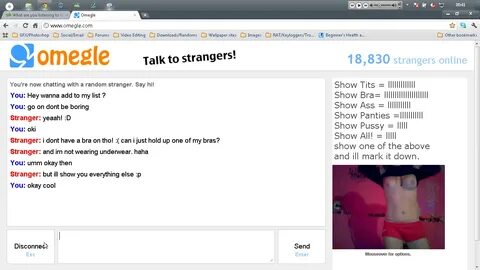 Girl shows all on omegle. 
