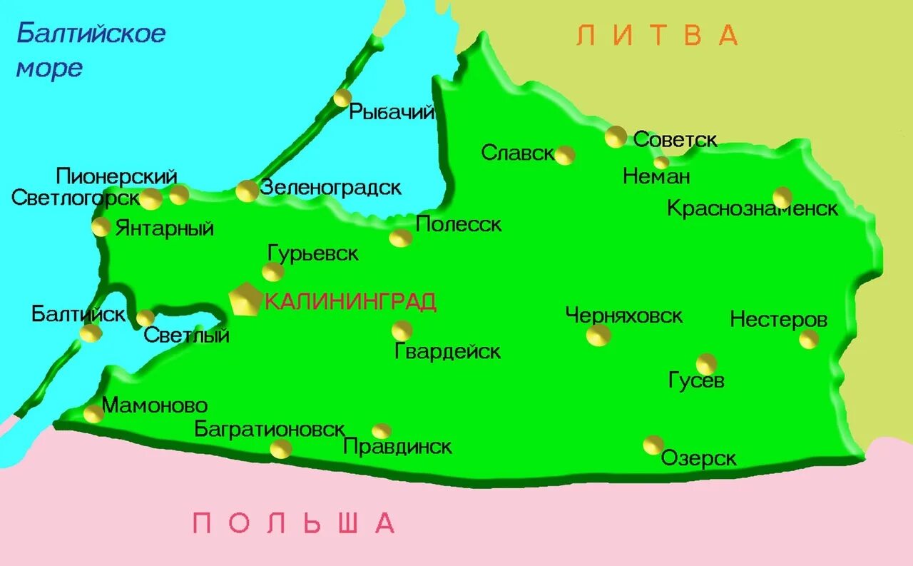 Гурьевск советск. Калининградская область на карте. Карта Калининградской области с границами. Калининград карта России границы на карте. Калининградская область на карте с границами государств.