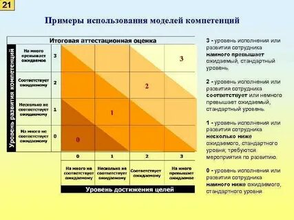 Оценка уровень профессионализма