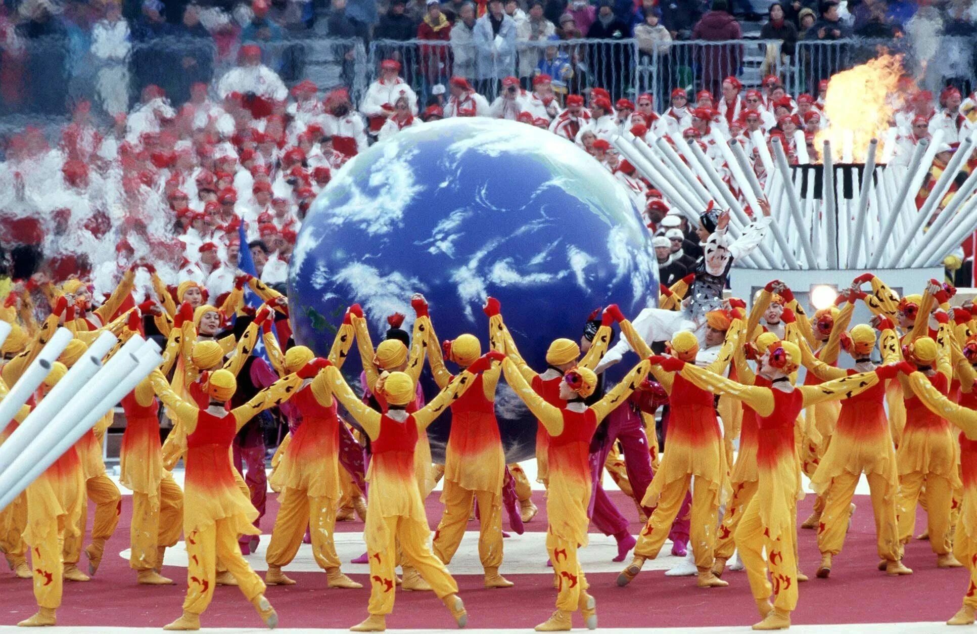 Нагано 1998. Олимпийских игр в Нагано 1998 церемония открытия. 23 зимних олимпийских игр