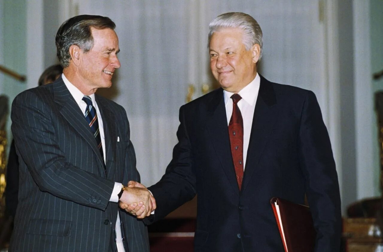 Соглашение 1993. Джордж Буш старший и Ельцин. Ельцина и Буша-старшего 1992.