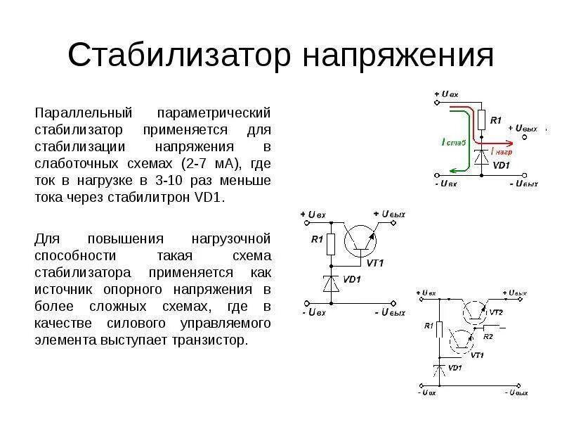 Схема стабилизатор генератор. Схема стабилизации напряжения на стабилитроне. мощный параметрический стабилизатор напряжения схема. схему параметрического стабилизатора напряжения на стабилитроне. параметрический стабилизатор параметры.