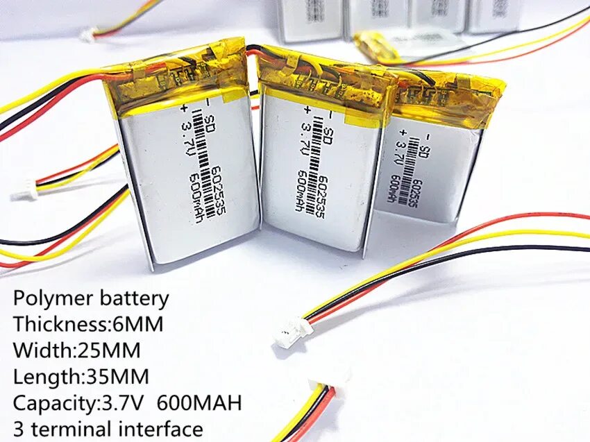 Аккумулятор 3.7v 600mah. Аккумулятор 602535. 3,7 V 600mah 602535. Литиевая батарея для видеорегистратора 3,7в.