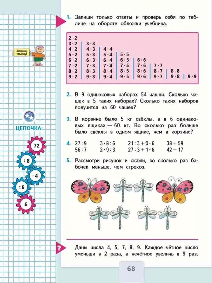 Математика 3 класс 1 часть учебник стр 68 упр 2. Гдз по математике 3 класс стр 68 4. Математика 3 класс учебник 1 часть Моро стр 68. Математика 3 класс 1 часть стр 68 таблица. Математика 3 класс стр й