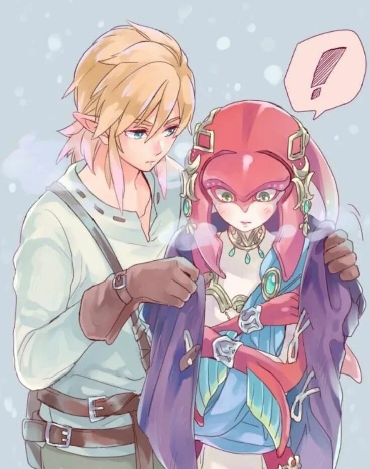 Зельда линк и мифа. Link and Mipha. Mipha Legend of Zelda. The Legend of Zelda линк и мифа.