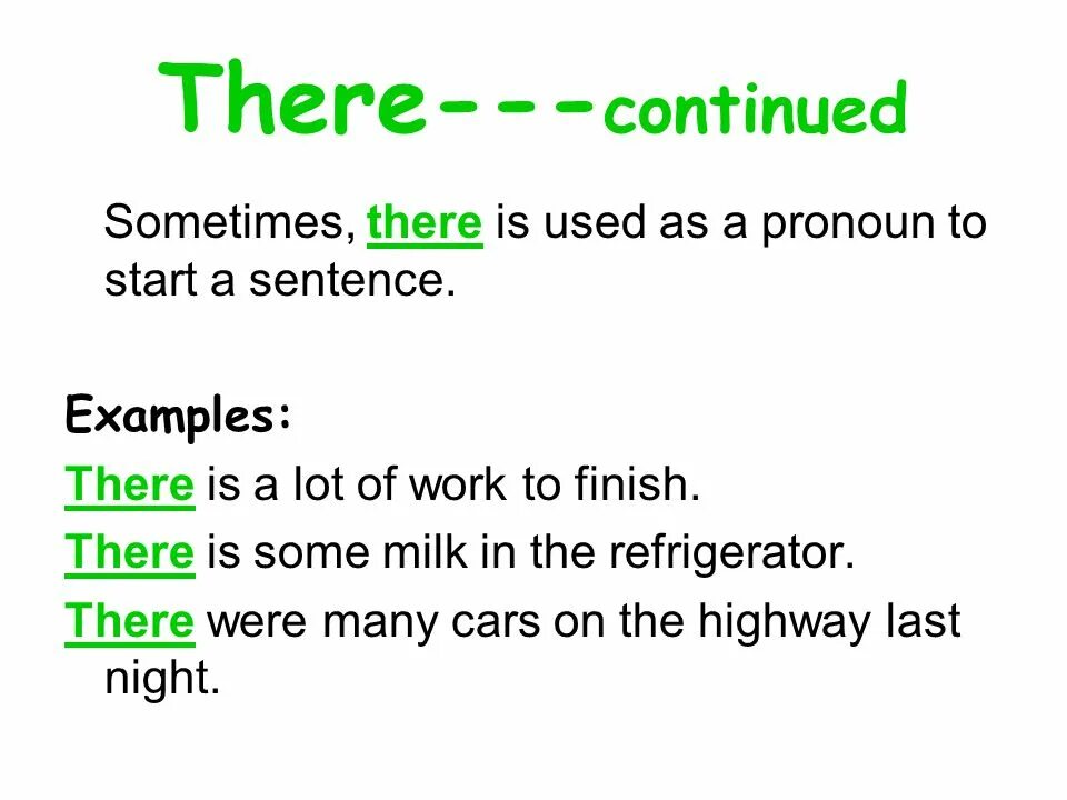 For example there are more. Present continuous слова маркеры. there is a continuation.