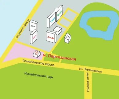 Гостиница измайлово на карте