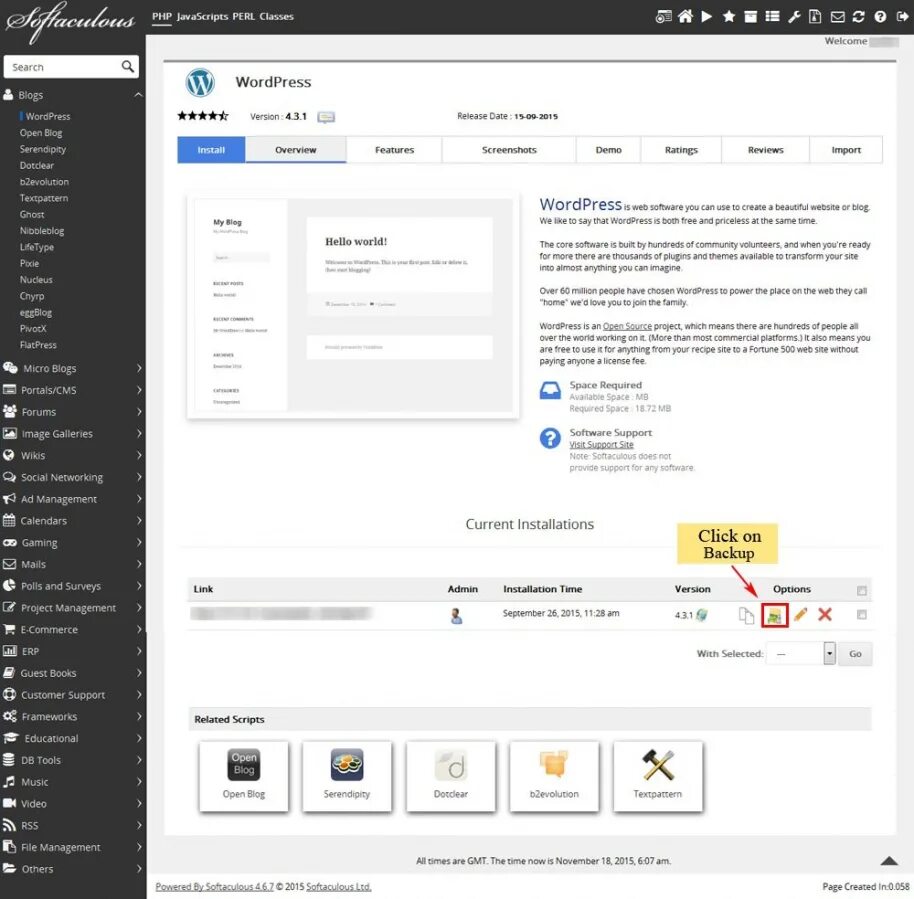 Software version. Rss-файл. скрипт открыть. nibbleblog темы. software version 2.2s.