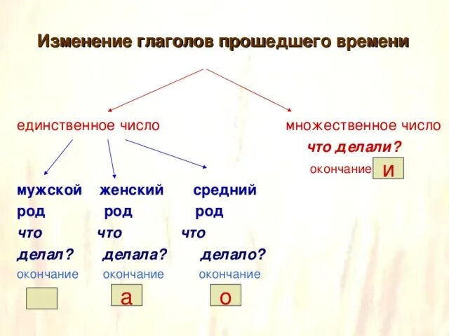 На что указывают окончания глаголов прошедшего времени. Окончание глаголов в форме множественного числа прошедшего времени. Глаголы прошедшего времени единственного числа среднего рода. Глаголы в прошедшем времени. Окончания глаголов в прошедшем времени.