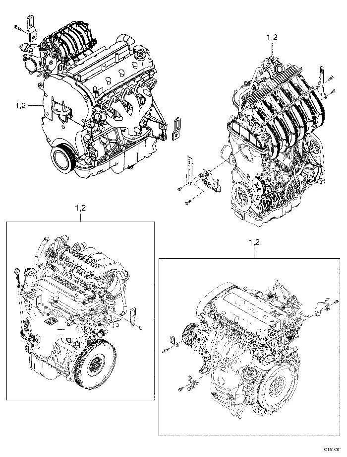 Система смазки двигателя авео т250. 2. Схема двигателя авео т250 1. Датчик детонации авео т250 1. Двигатель шевроле авео 1.