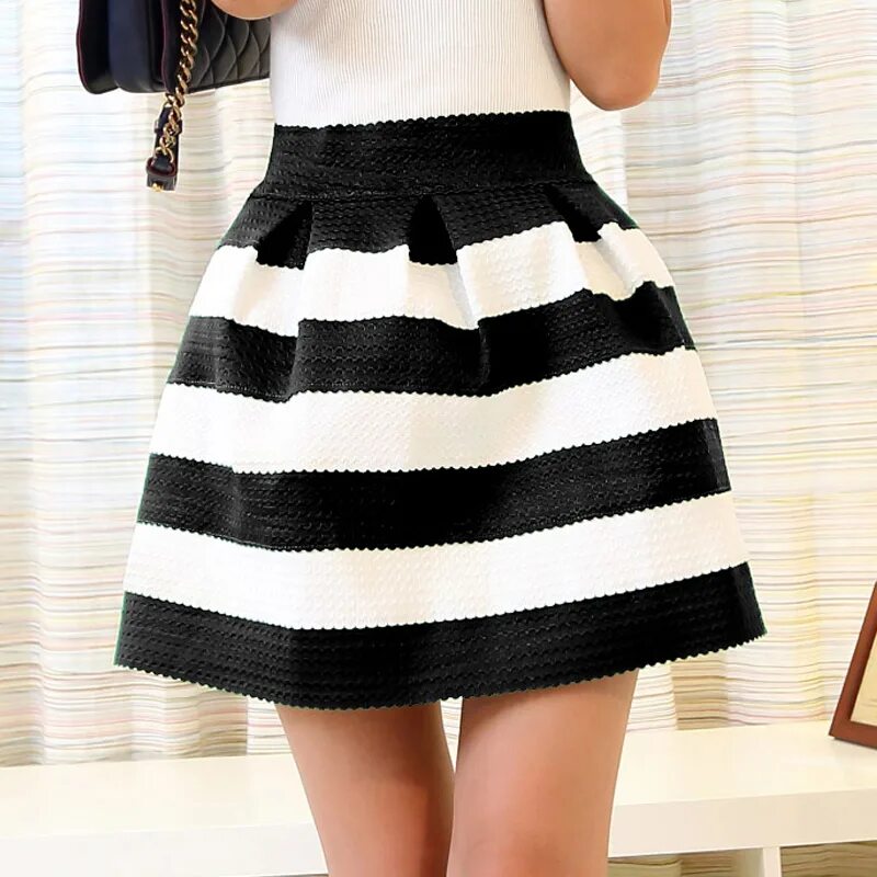 черные с белым юбки. бело черная юбка. юбка в полоску черно-белая. платье с пышной юбкой. юбка пышная, черный.