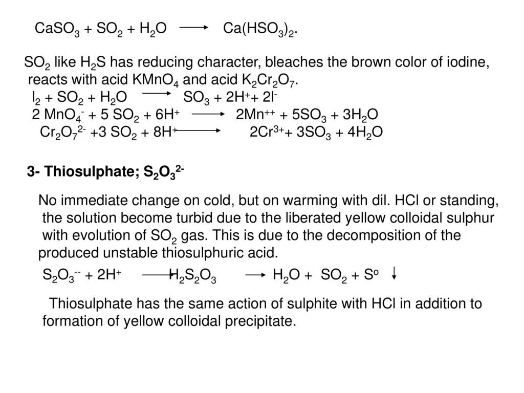 Caso3 so2. CA(hso3)2 _ so2. Ca2 hso2. H2so3 so2 caso3 caso4.