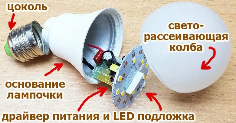 Как поменять лед лампочку