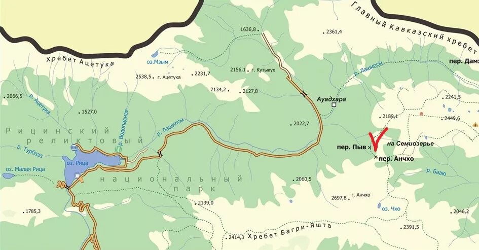 Озеро рица абхазия на карте где находится. Карта Рицинского заповедника Абхазии. Озеро Рица на карте. Карта Абхазии Рица озеро карта. Карта Рицинский реликтовый национальный парк Абхазия.