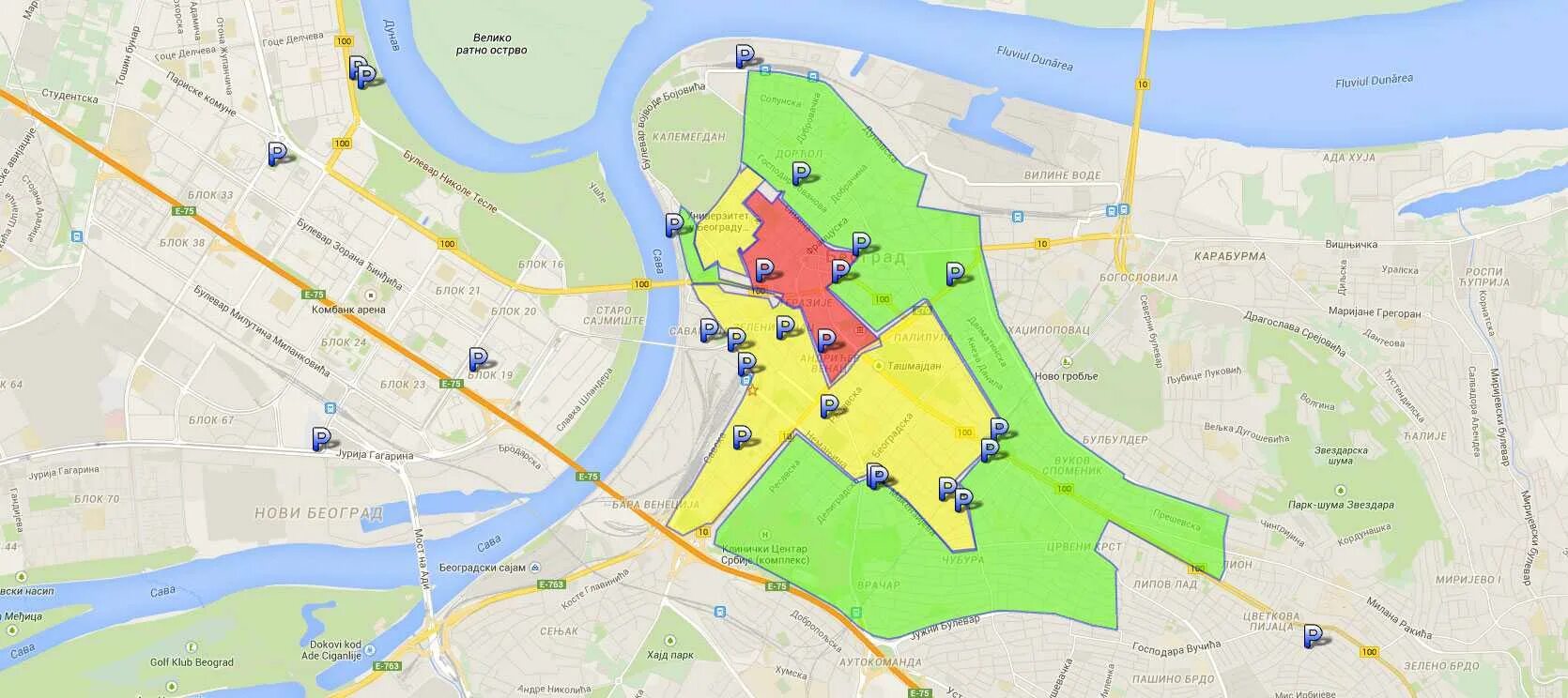 Зоны общественного транспорта. Транспортные зоны Белграда. Зоны парковки в Белграде. Зоны транспорта в Белграде. Транспортные зоны Белград на карте.