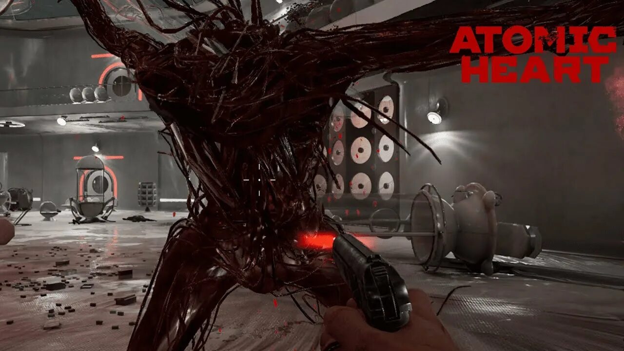 Атомик игра музыка. Плющ Ктосик Харт. Atomic Heart. Боссы из Атомик Харт.