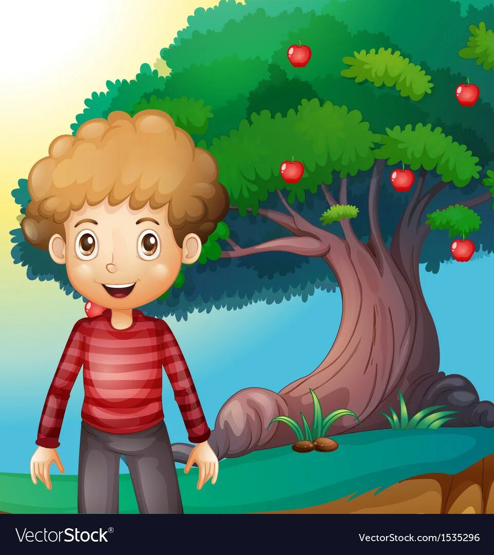 The boy the tree