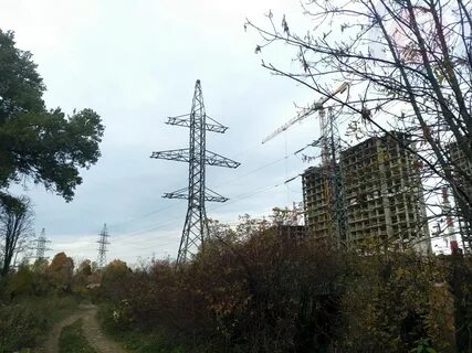 Лэп вблизи домов