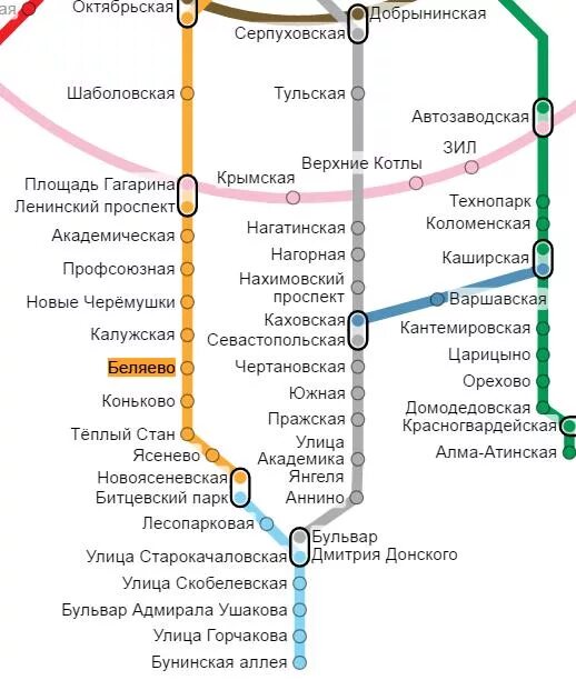 Ветка метро беляево. Метро дмитрия донского на карте москвы. станция бунинская аллея на карте метро.
