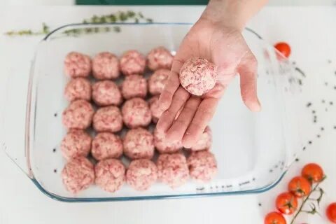 Митболы с сырным кремом