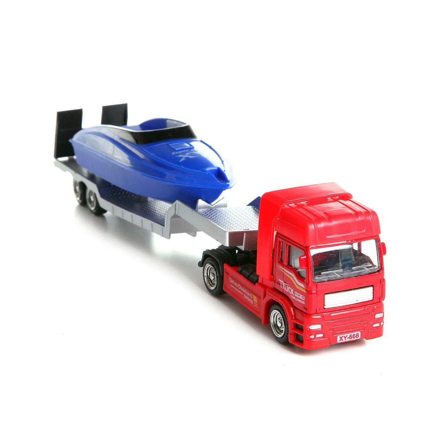 Купить грузовую машинку. Игрушка грузовой автомобиль 798 Champion Truck. Красный грузовик игрушка. Красный тягач. KIDTIME набор машинок и грузовик красный большой.